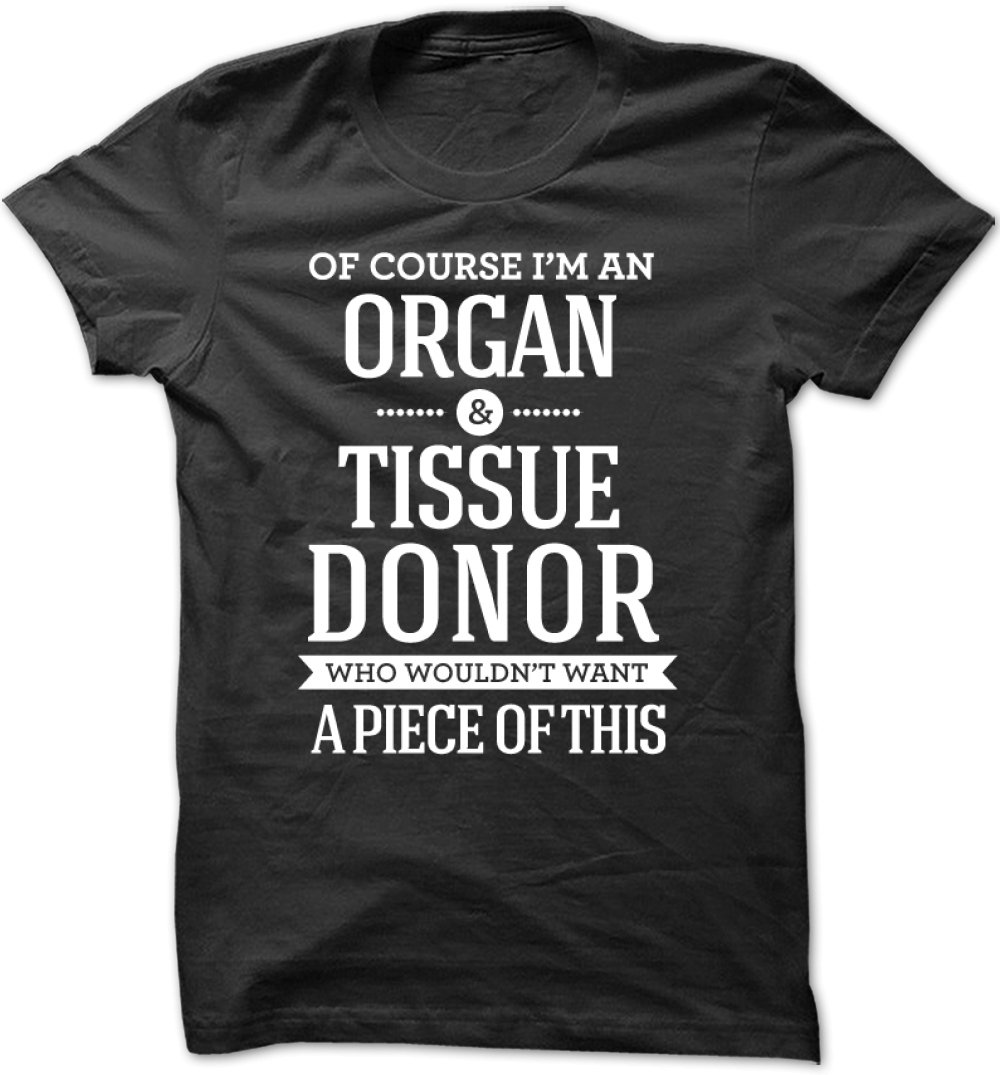 Bad Bananas Organ and Tissue Donor Funny Unisex Crew Neck T-Shirt - Humorous Gift for Medical Students, Nurses & Healthcare Workers