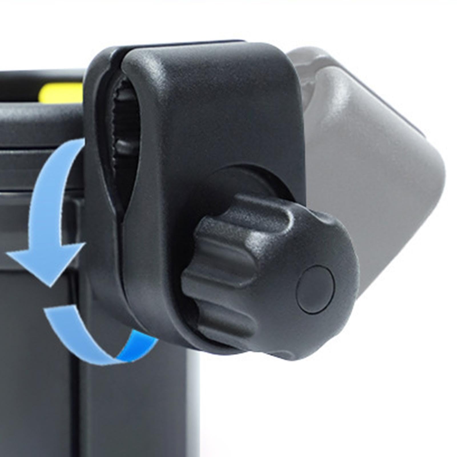 Universal Stroller Cup Holder with Rotating Phone Pocket - Durable Pram Bottle Organizer for Coffee, Drinks & Toddler Bottles | Perfect for Baby Strollers, Shopping Carts & Wheelchairs
