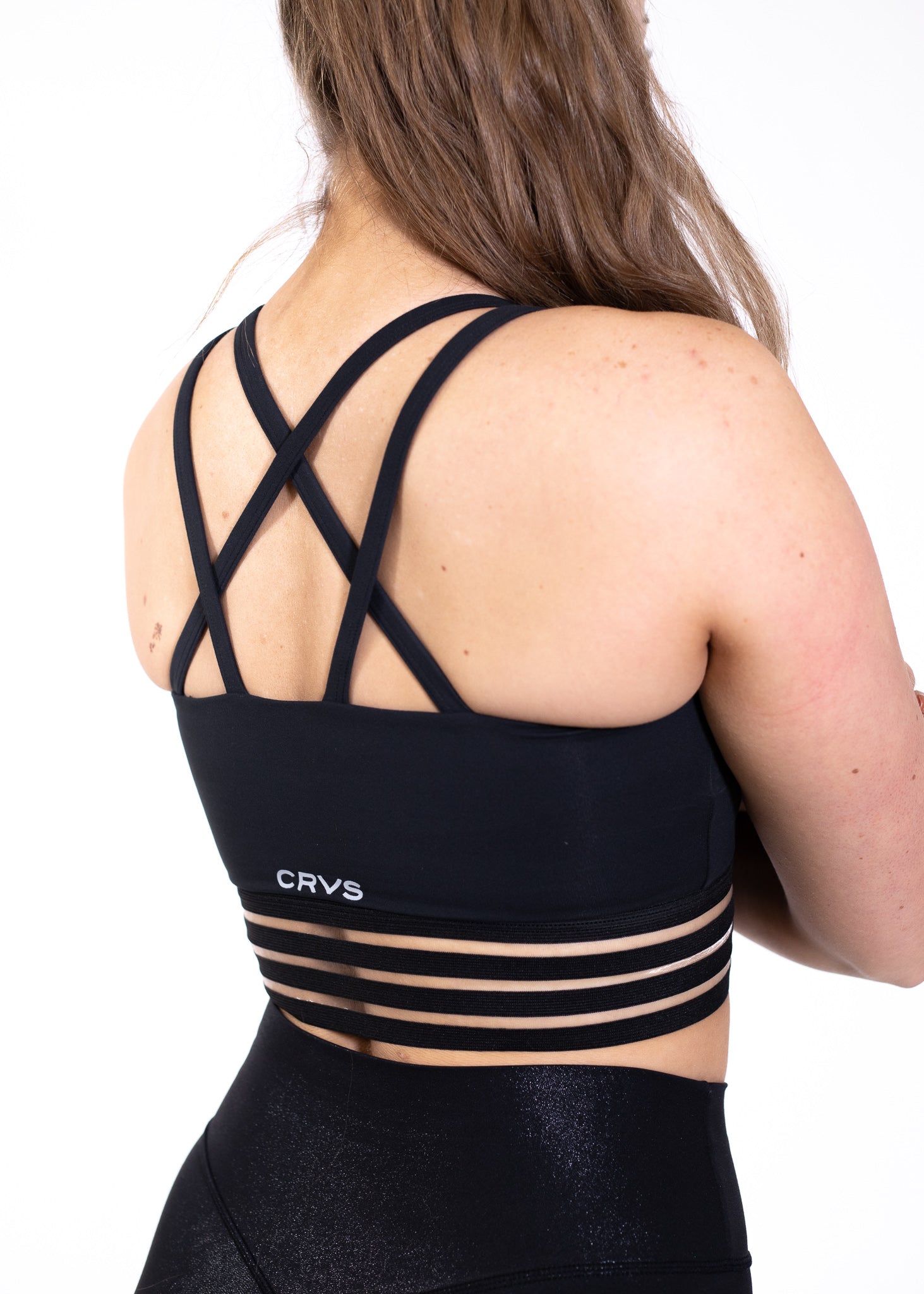 High-Performance Sports Bra for Women - Breathable & Supportive Workout Top - Black - Perfect for Running, Yoga & Gym