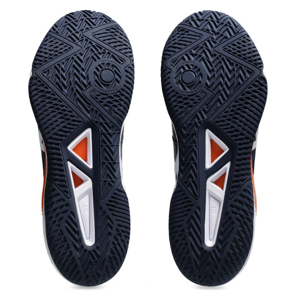 ASICS Gel Tactic 12 Men's Volleyball Shoes - Indoor Court Shoes for Badminton, Squash & Tennis - Lightweight & Supportive Athletic Shoes (Midnight/White) - Perfect for Gym Training & Competitive Sports