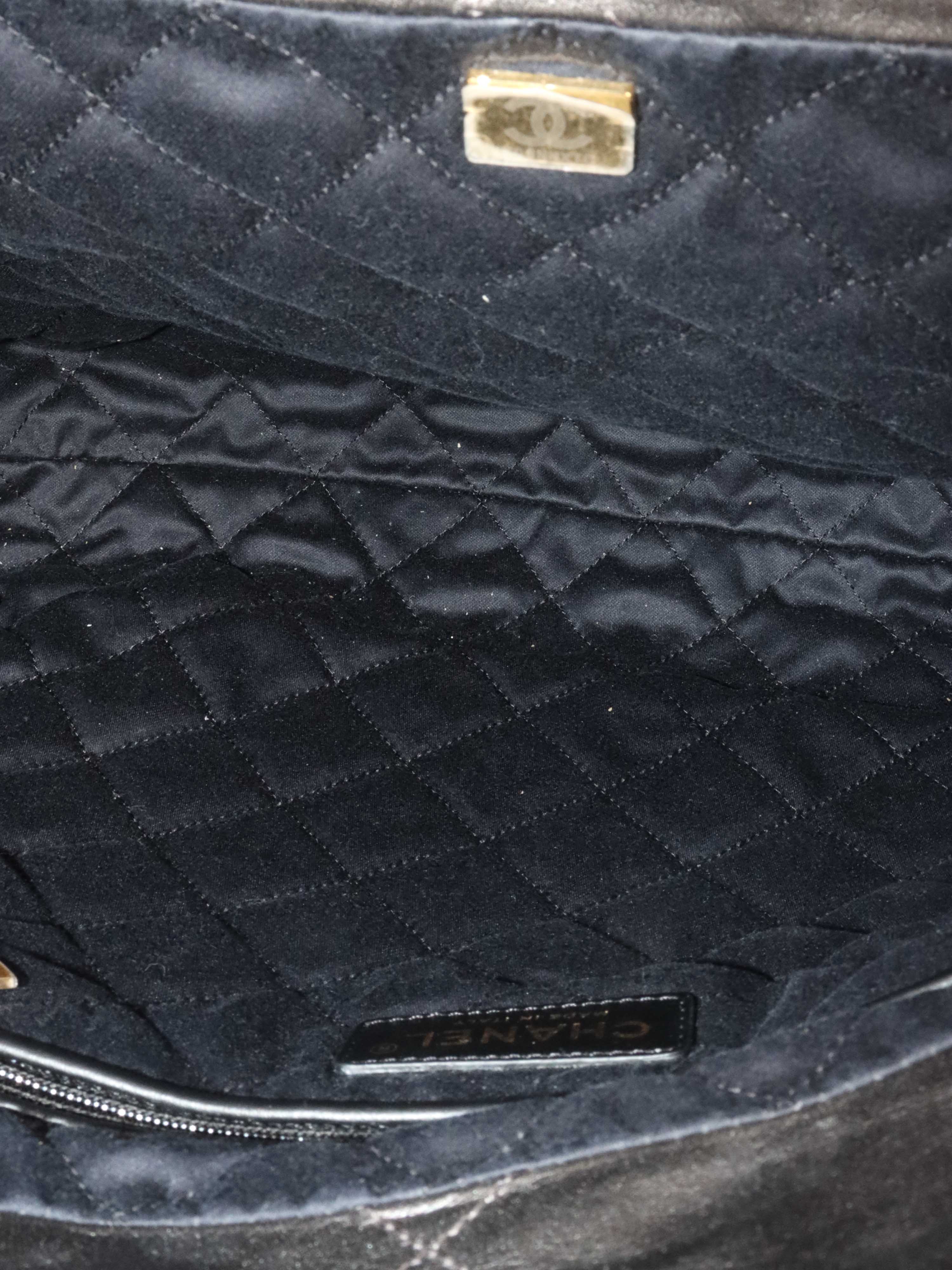 Chanel Metallic Dark Grey 22 Bag - Luxury Designer Handbag for Women | Perfect for Evening Events, Parties & Special Occasions