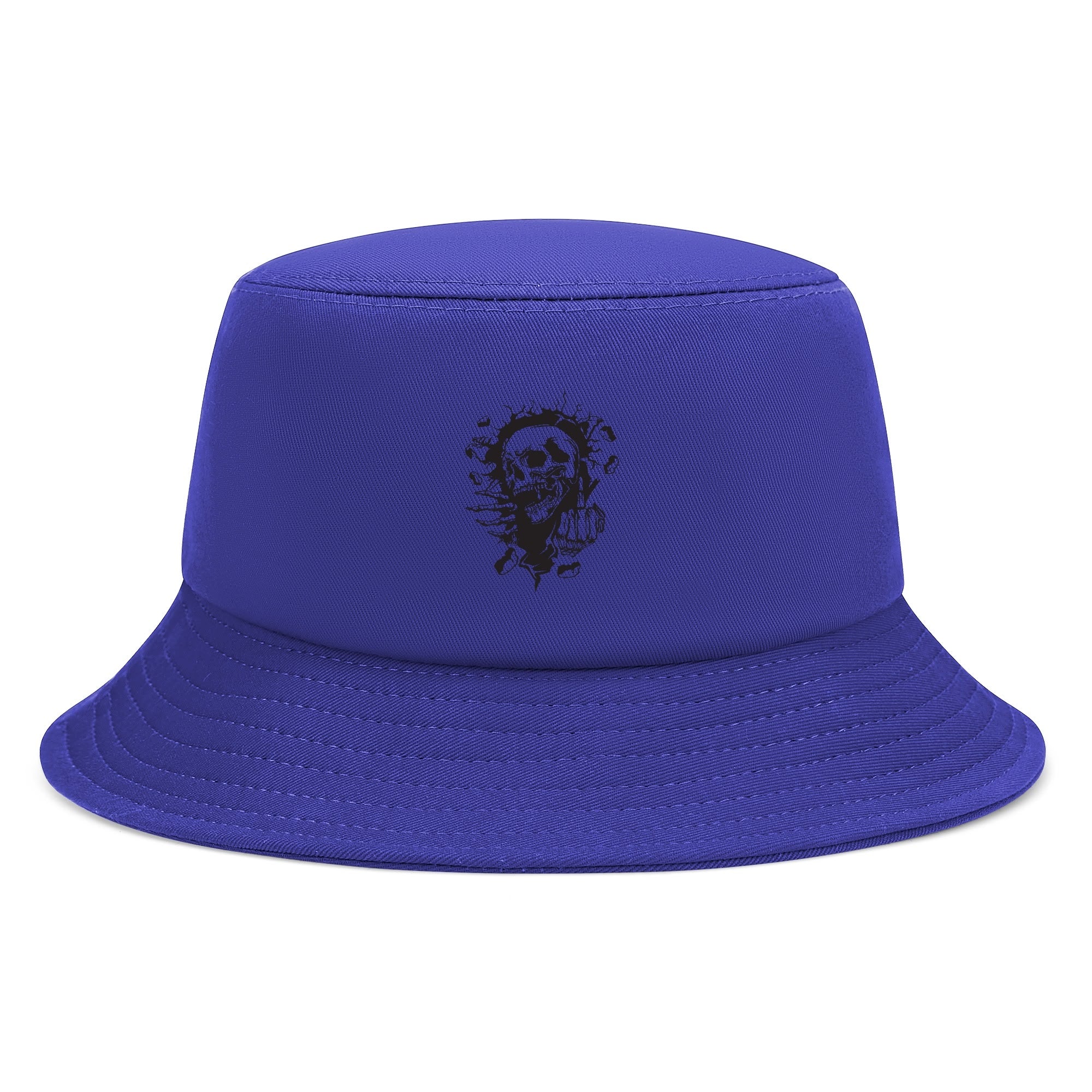 Skull & Middle Finger Bucket Hat for Adults - Gothic Streetwear Fashion Accessory for Men & Women - Perfect for Concerts, Festivals, and Outdoor Activities
