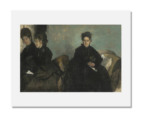 Edgar Degas Duchessa di Montejasi with Her Daughters Elena and Camilla - Famous Impressionist Art Print - Perfect for Home Decor, Office Wall Art & Gift for Art Lovers