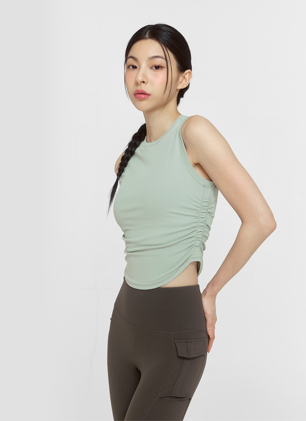 Relax Shirring Sleeveless Top for Women - Comfortable Summer Blouse for Casual Wear, Beach Outings & Date Nights
