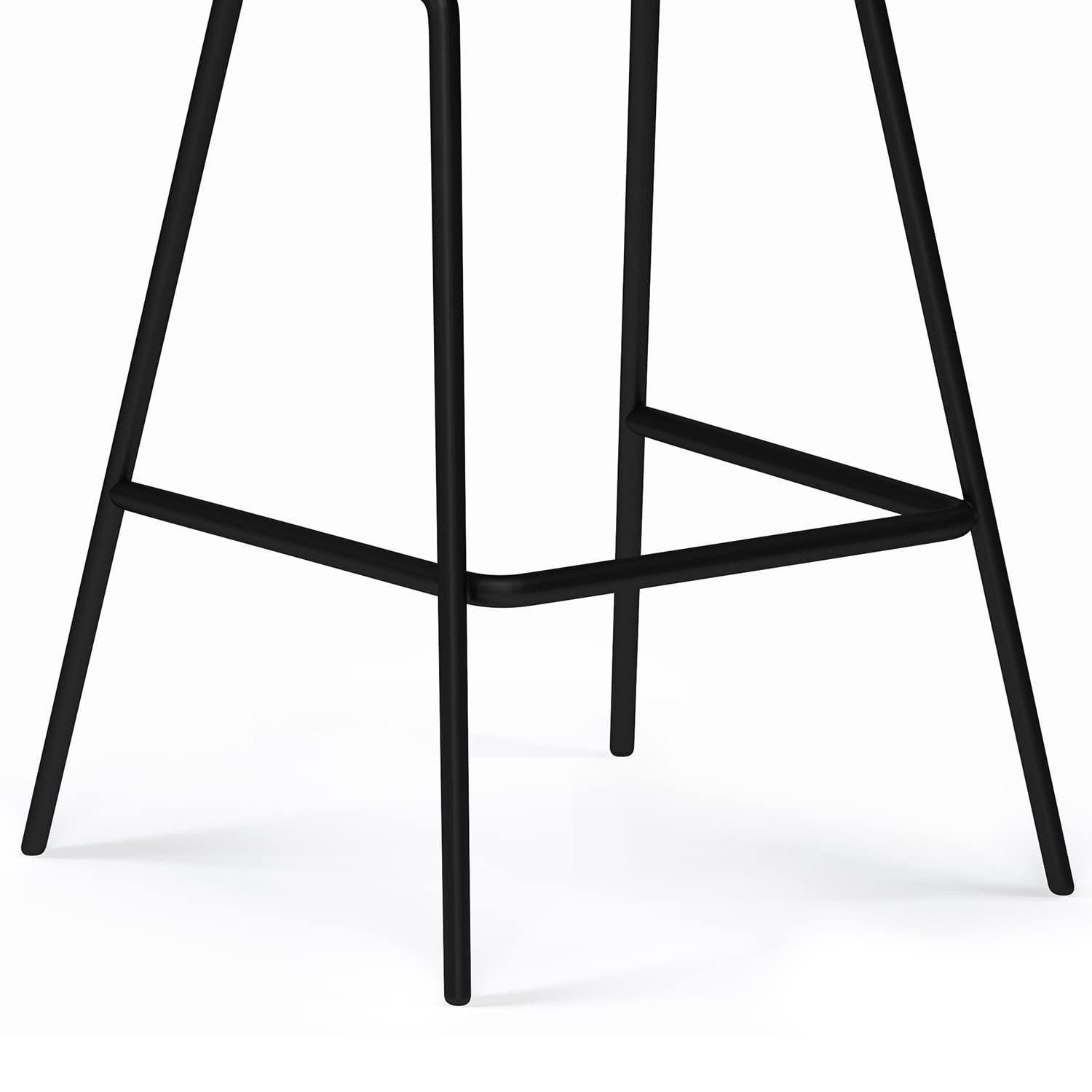 SIMPLIHOME Dafney Modern Counter Height Bar Stools (Set of 2) - Distressed Charcoal Grey Vegan Faux Leather - Kitchen Island & Breakfast Bar Stools for Dining Room, Kitchen, and Home Decor