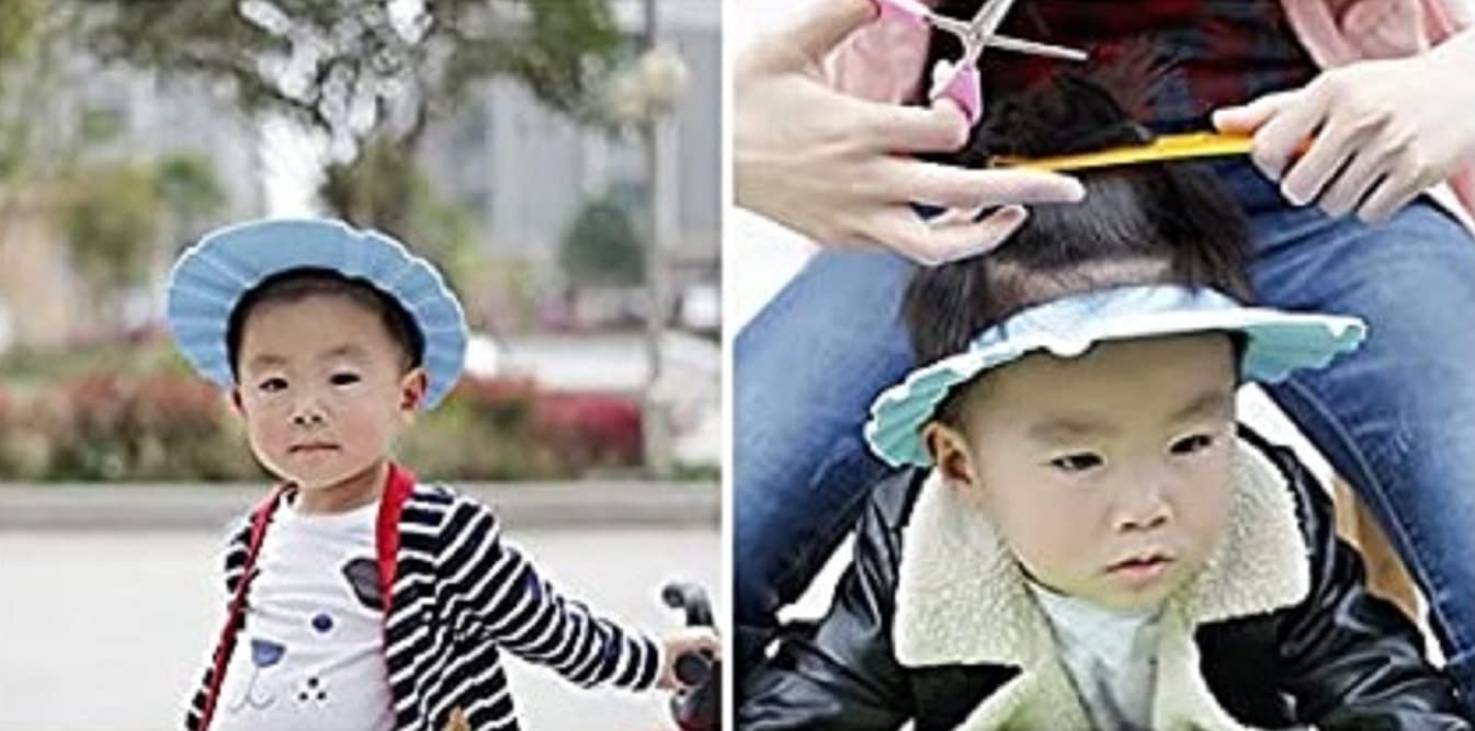Vin® Safe Shampoo & Bath Visor Cap - Soft Adjustable Shower Hat for Toddlers, Babies & Kids (2-Pack) | Waterproof Hair Protection for Bath Time & Haircuts