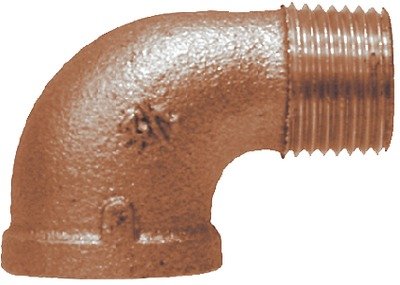 New Bronze 90 Degree Street Elbow Brass Fitting 2-1/2