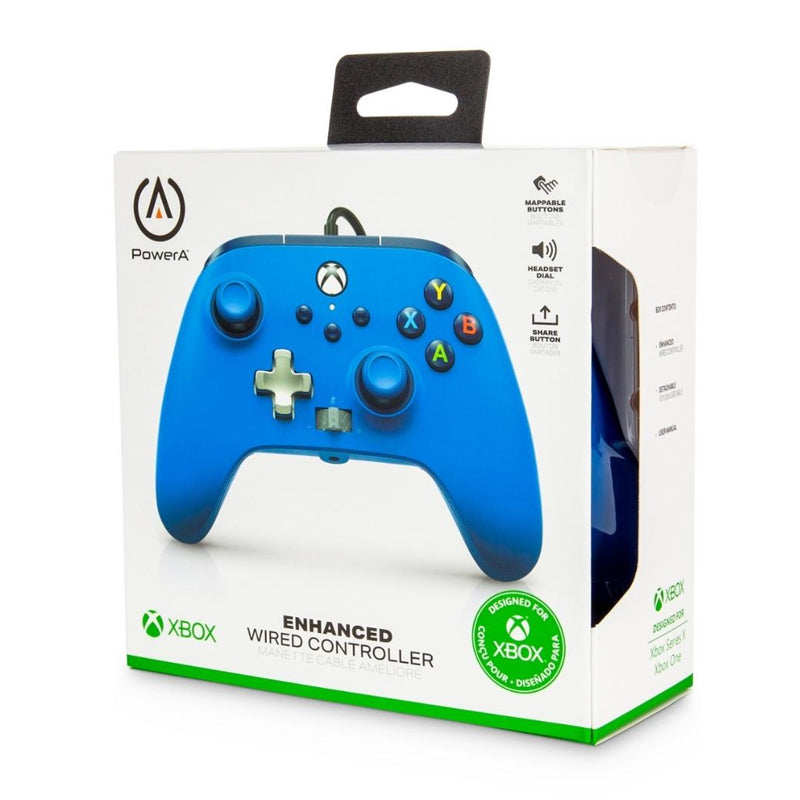 PowerA Wired Controller for Xbox Series X|S - Blue | Gaming Accessories for Enhanced Play on Xbox Consoles