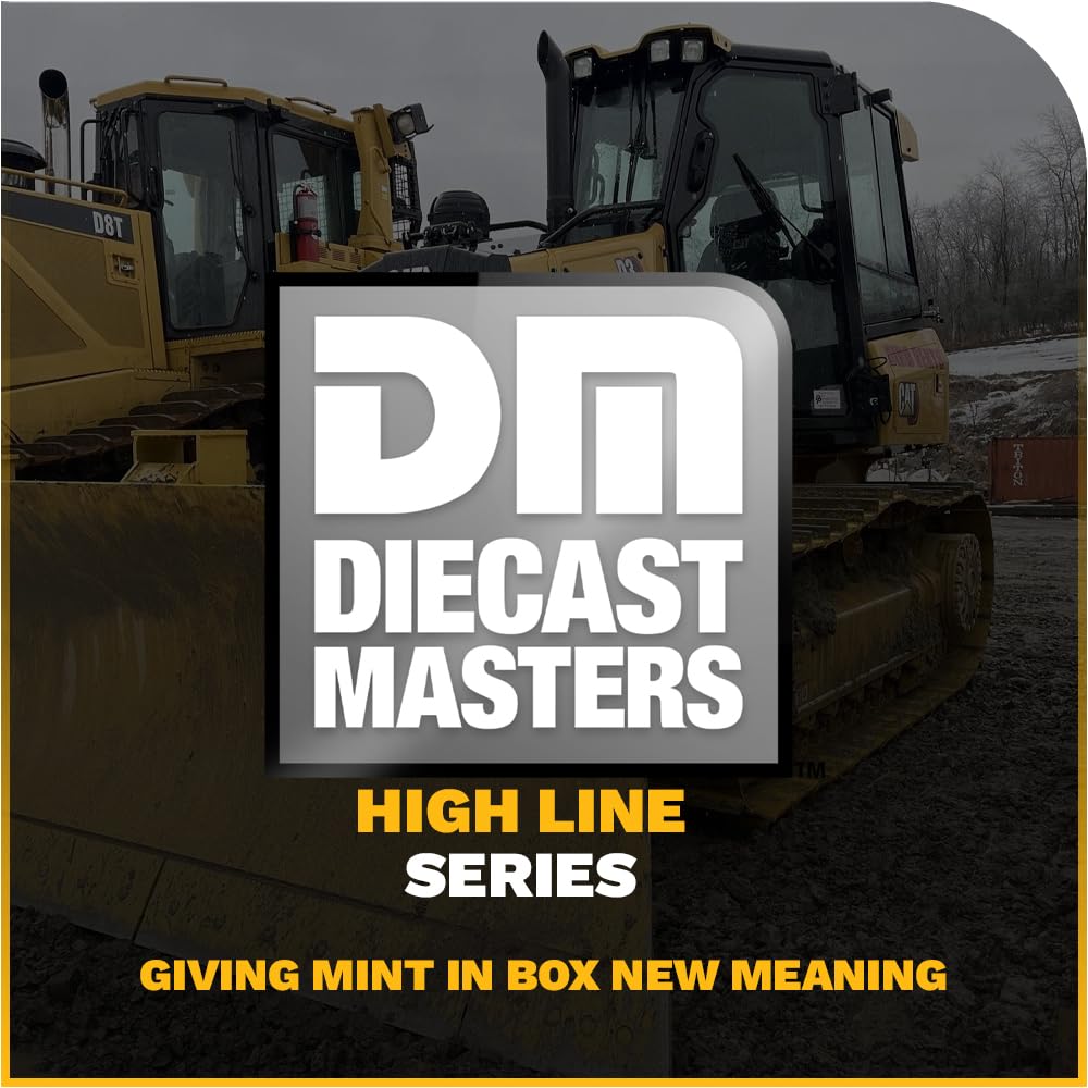 1:50 Scale Caterpillar D3 Dozer Diecast Model by Diecast Masters - High Line Series 85673 with Metal Tracks & Detailed Engine Compartment | Collectible Construction Equipment for Display & Play | Perfect for Model Enthusiasts & Kids' Construction Toy Scenes