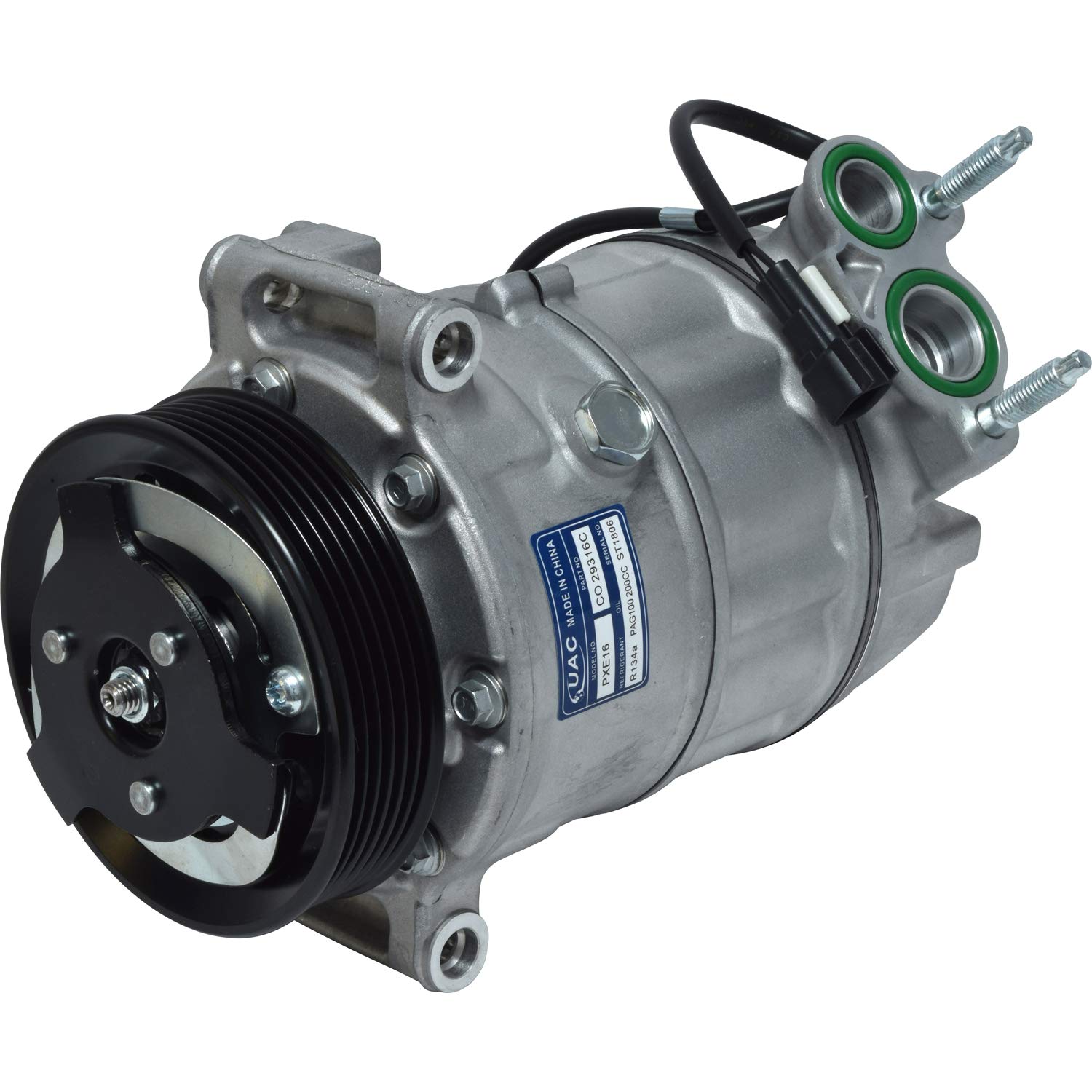 UAC New HVAC A/C Compressor CO 29316C - Replacement for Car & Truck Air Conditioning Systems - Perfect for Summer Cooling & Auto Repair