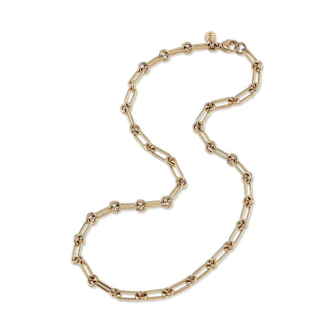 Single Stone Lo Chain Necklace - Elegant 14K Gold Dainty Pendant Jewelry for Women | Perfect for Date Night, Weddings & Everyday Wear