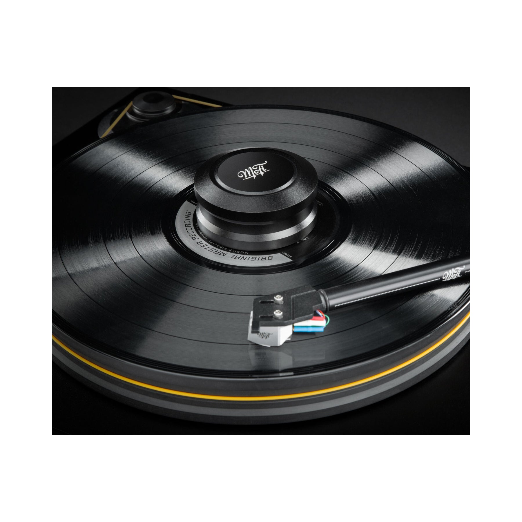 MoFi Super Heavyweight Champion Record Weight - Premium Vinyl Record Stabilizer for Audiophiles - Perfect for Turntables & Hi-Fi Systems - Reduce Vibrations & Enhance Sound Quality