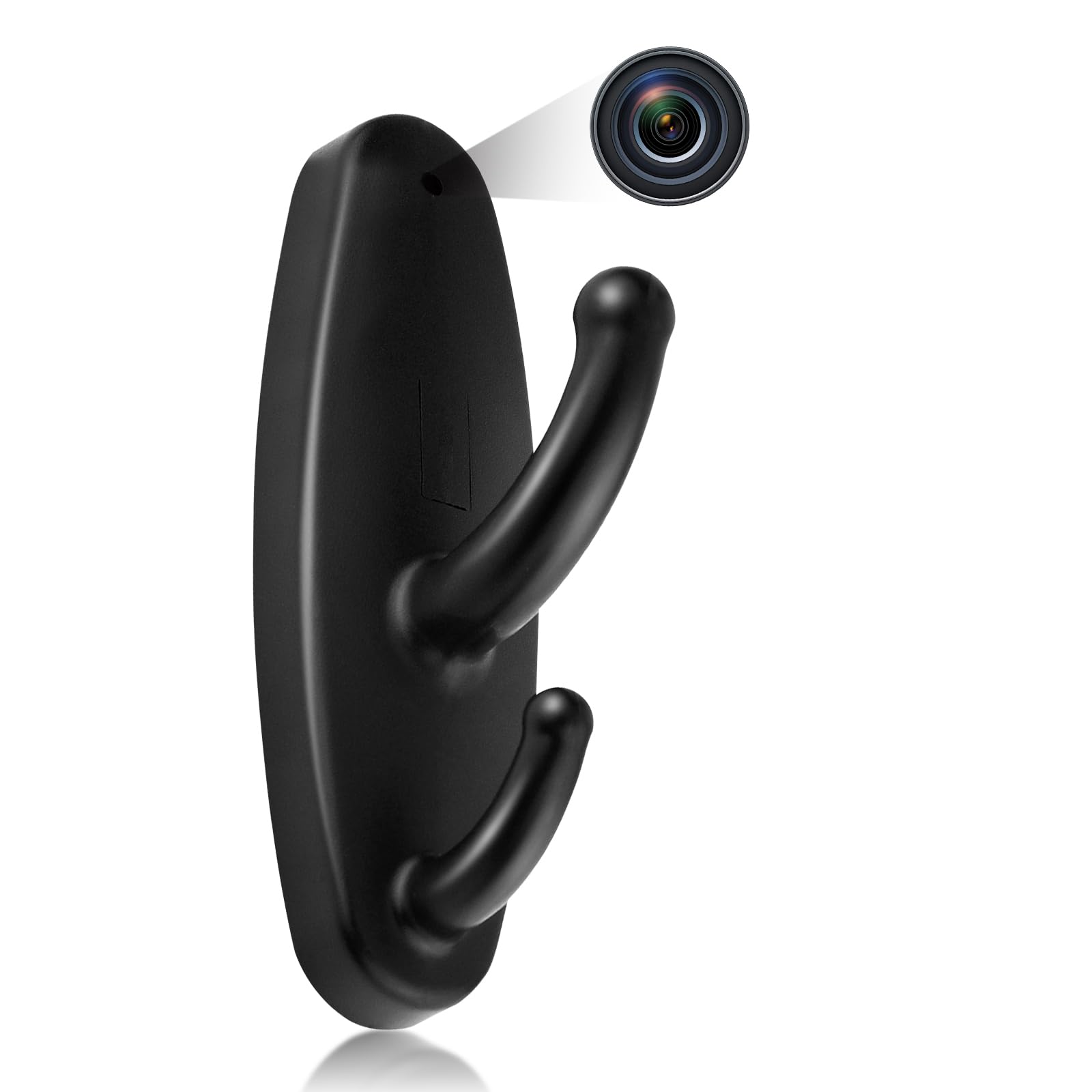 Mini Hidden Spy Camera Clothes Hook - 1080P HD Covert Surveillance Camera with Motion Detection, No WiFi Indoor Security Camera for Baby, Pet, Home & Office Monitoring