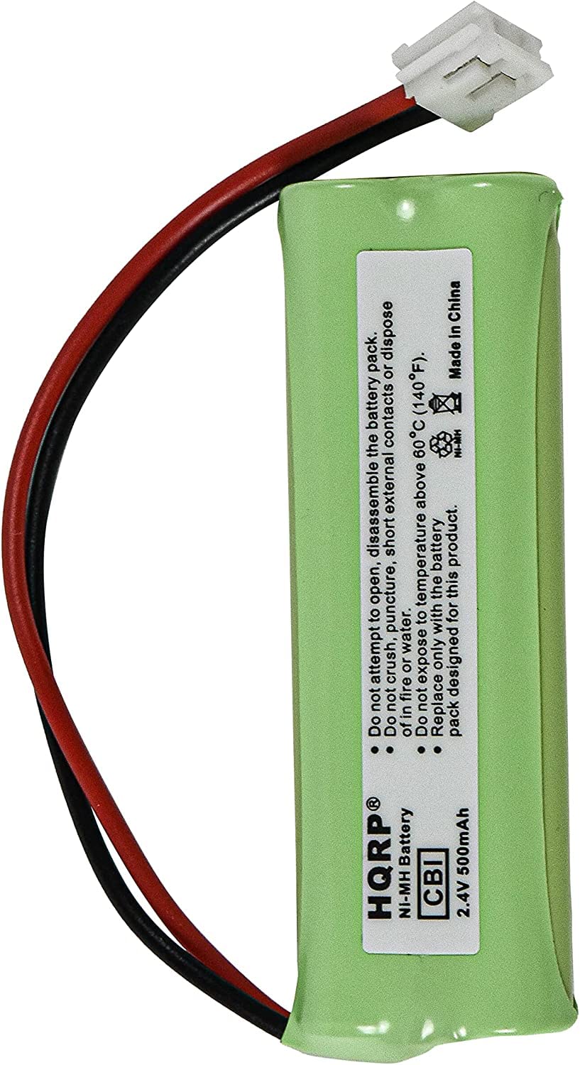 HQRP 2-Pack Rechargeable Cordless Phone Batteries Compatible with VTech BT-18443 / BT18443 - Long Lasting Replacement Battery for Home & Office Use