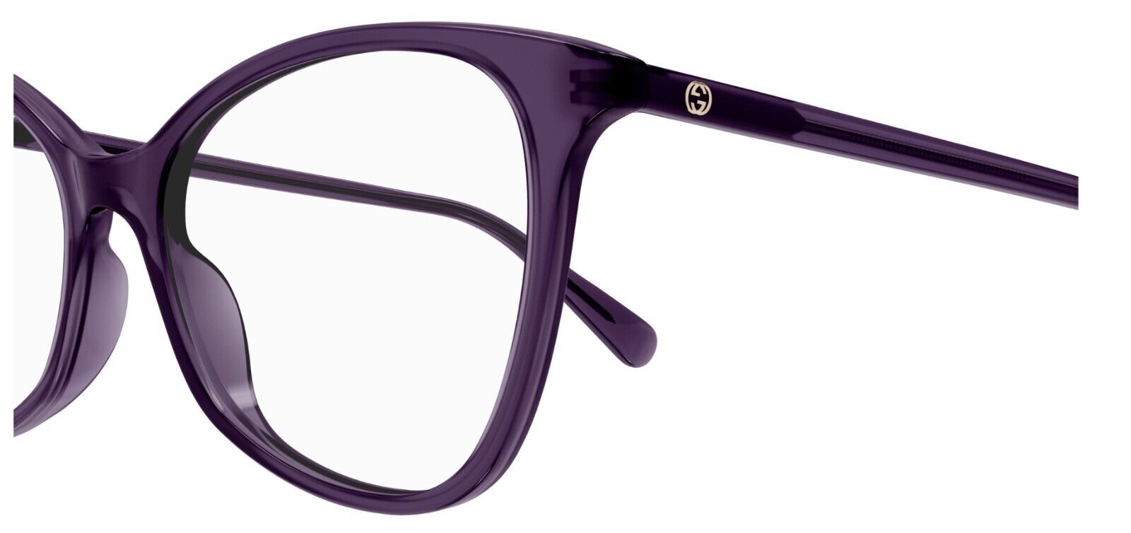 Gucci GG1360O 003 Violet Cat Eye Women's Eyeglasses - Stylish Designer Glasses for Women, UV Protection & Lightweight Frame | Perfect for Office, Reading & Fashion Accessories