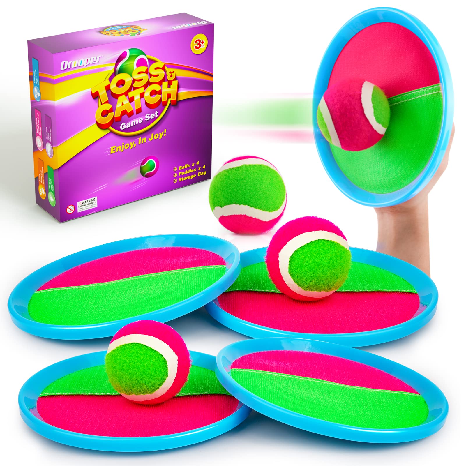 **Best Kids Toss and Catch Game Set - Outdoor Beach & Pool Toys for Ages 4-8 - Fun Easter Basket Stuffers & Family Yard Games for Kids & Adults - Perfect for Backyard, Picnic, and Beach Play**