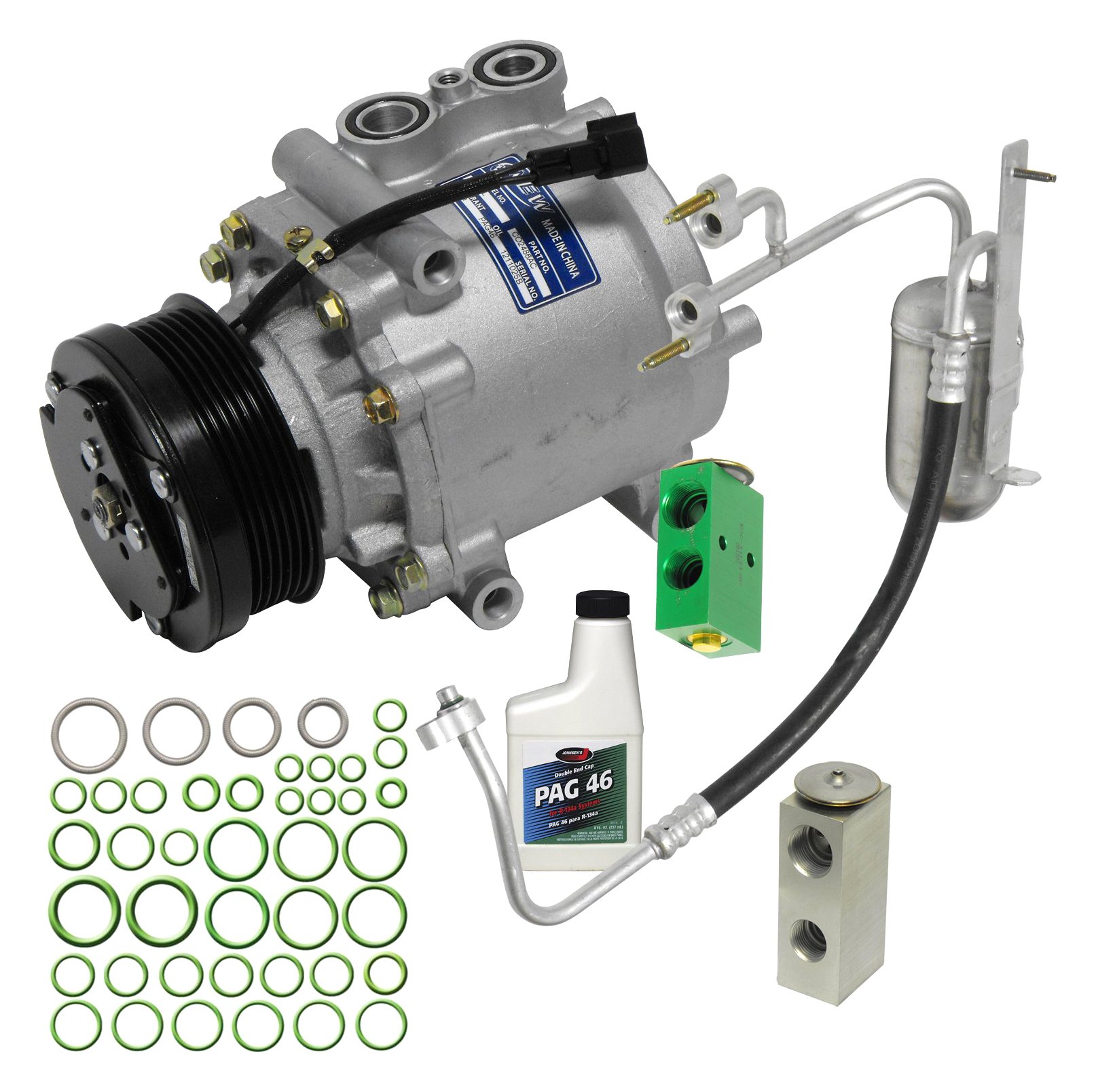 Universal Air Conditioner KT 3962 A/C Compressor & Component Kit - Replacement Parts for Car AC System - Perfect for DIY Auto Repair & Maintenance