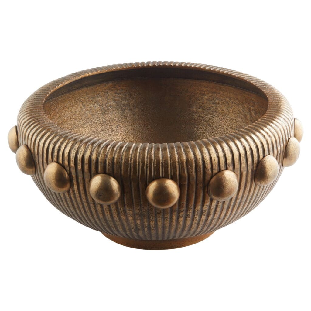 Cyan Design 11697 Batten Bowl - Antique Brass Decorative Bowl for Home Decor | Perfect for Centerpieces, Tabletop Display & Gift Giving