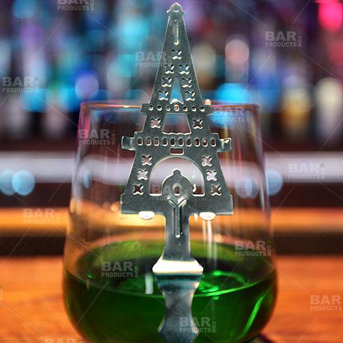 BarConic® Premium Stainless Steel Absinthe Spoon with Elegant Tower Design - Perfect for Traditional Absinthe Dripping & Home Bar Accessories