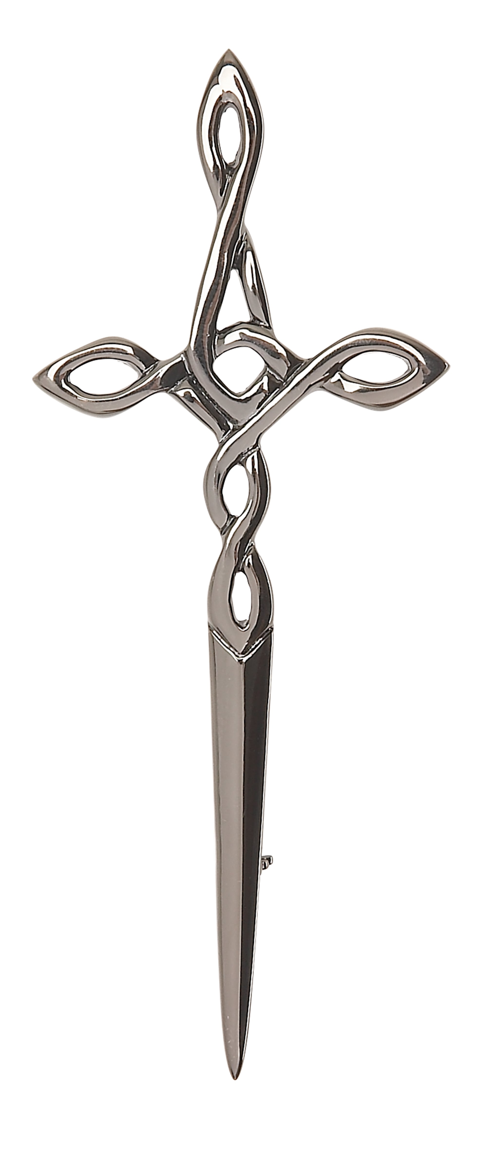 Celtic Cross Kilt Pin KP41B - Traditional Scottish Brooch for Kilts & Tartan Accessories - Perfect for Highland Dress, Weddings & Celtic Events