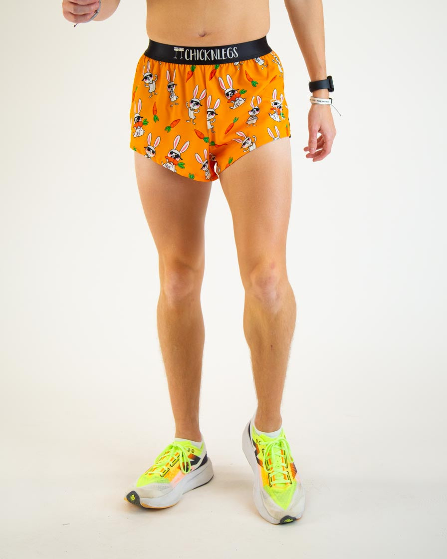Men's Bad Bunny 2 Split Running Shorts - Lightweight Athletic Shorts for Gym, Workout & Casual Wear