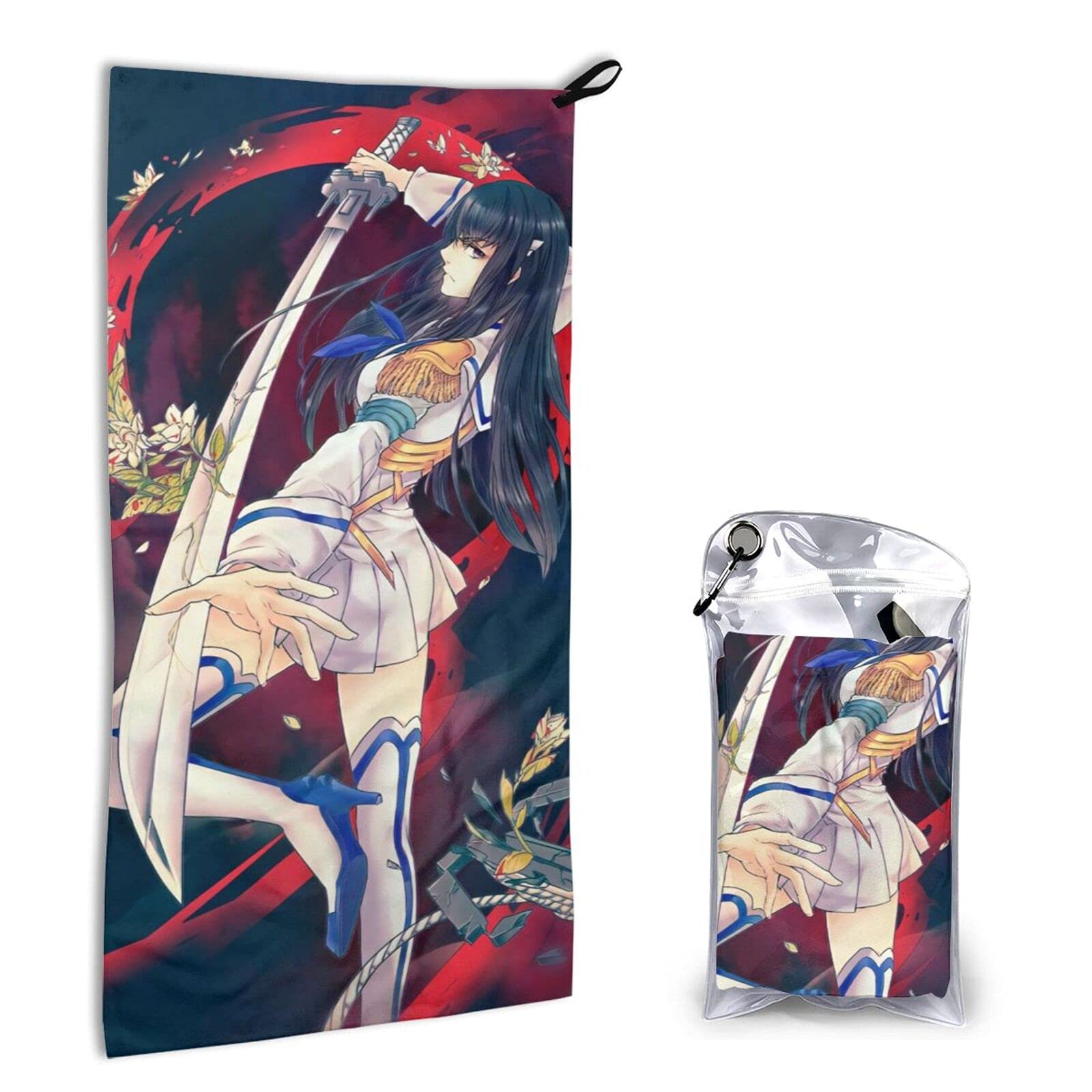 Kill La Kill Satsuki Kiryuin Anime Beach Towel - Quick Dry, Multifunctional Bath Towel 31.5x15.7 Inch for Pool, Gym & Travel | Perfect Gift for Anime Fans