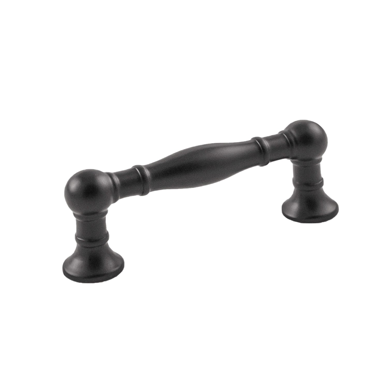 Fuller Pull 3 Inch Center to Center Matte Black Cabinet Handle - Perfect for Kitchen Cabinets, Drawers & Furniture Hardware