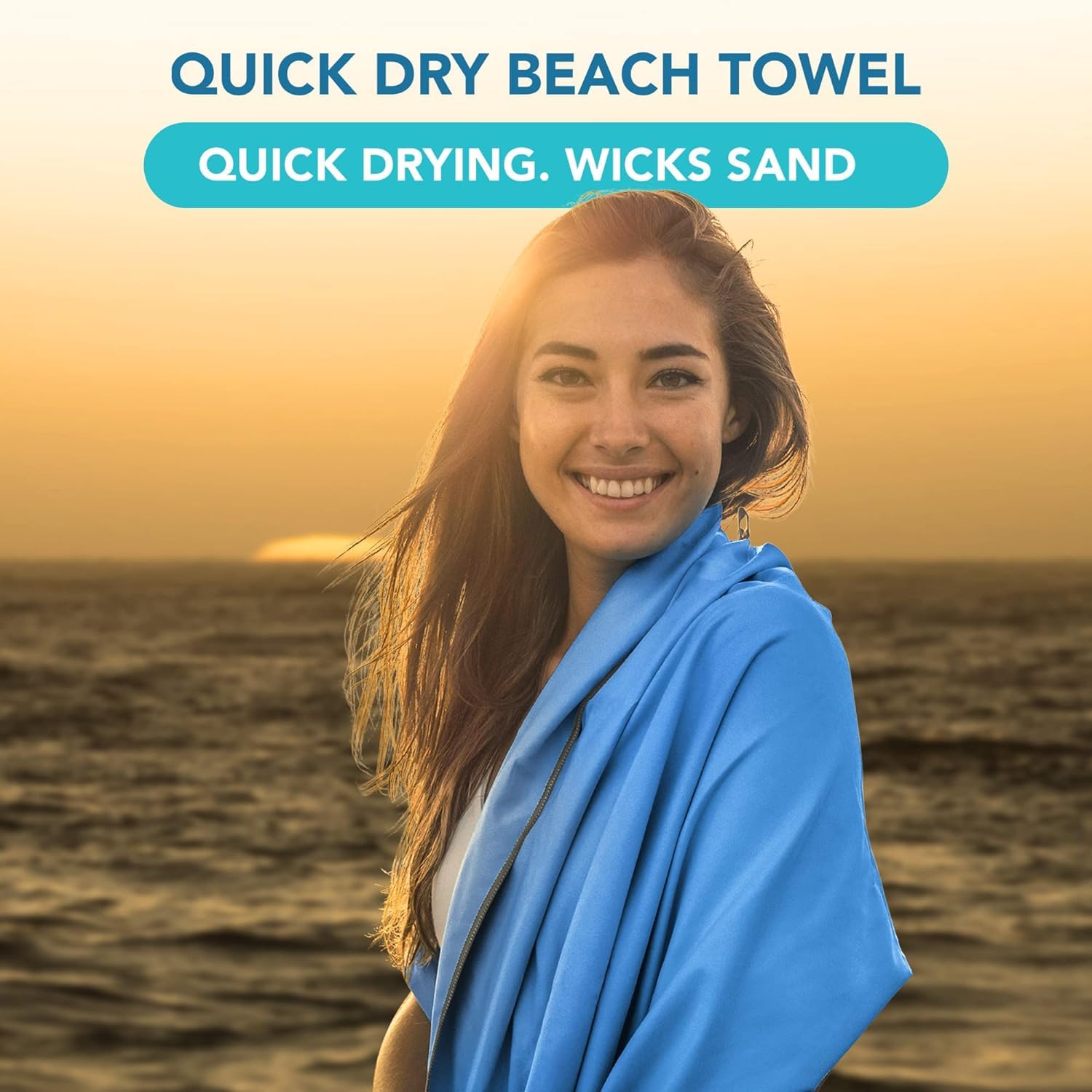 Youphoria Microfiber Travel Towel - Ultra Fast Drying & Lightweight Compact Towel for Camping, Beach, Backpacking, Hiking, Gym & Yoga | Perfect for Outdoor Adventures & Travel Essentials