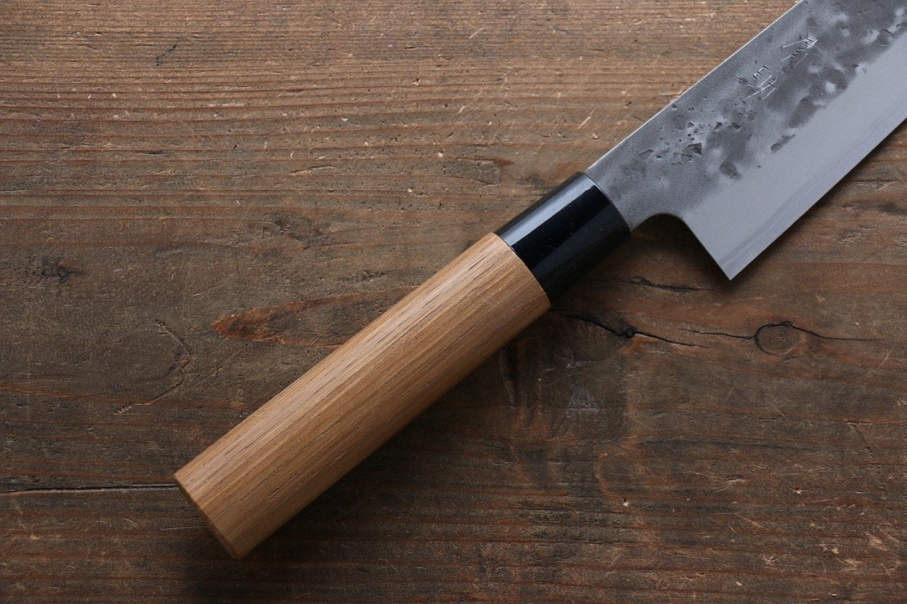 Premium Seisuke Blue Steel No.2 Nashiji Japanese Chef Knives Set - Gyuto, Santoku & Petty Knives for Professional Cooking & Home Kitchen Use
