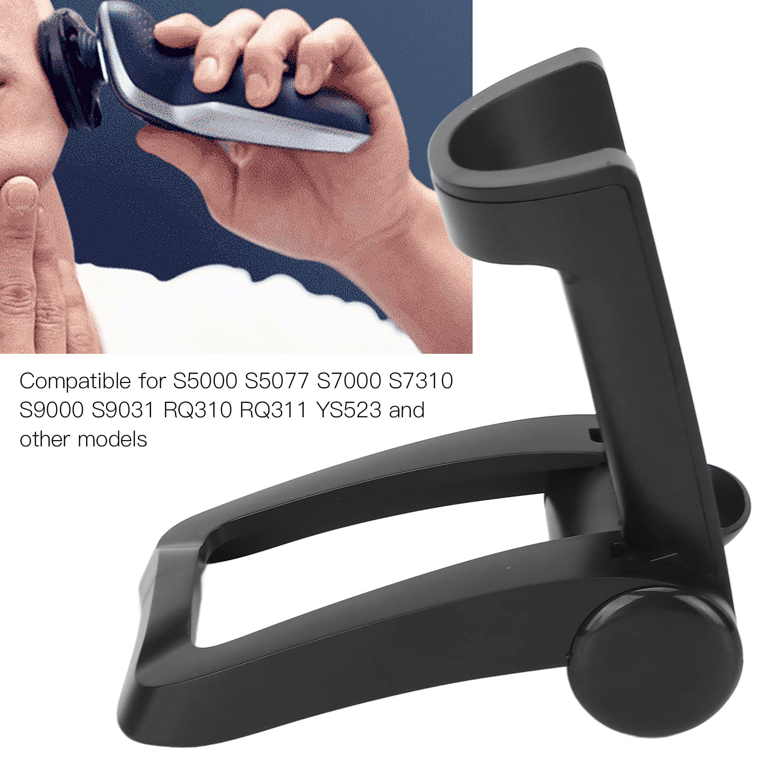 Rechargeable Electric Shaver Charging Station - Foldable Shaver Holder & Charging Base for Men's Grooming - Perfect for Travel & Home Use