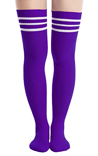 Purple, White Stripes