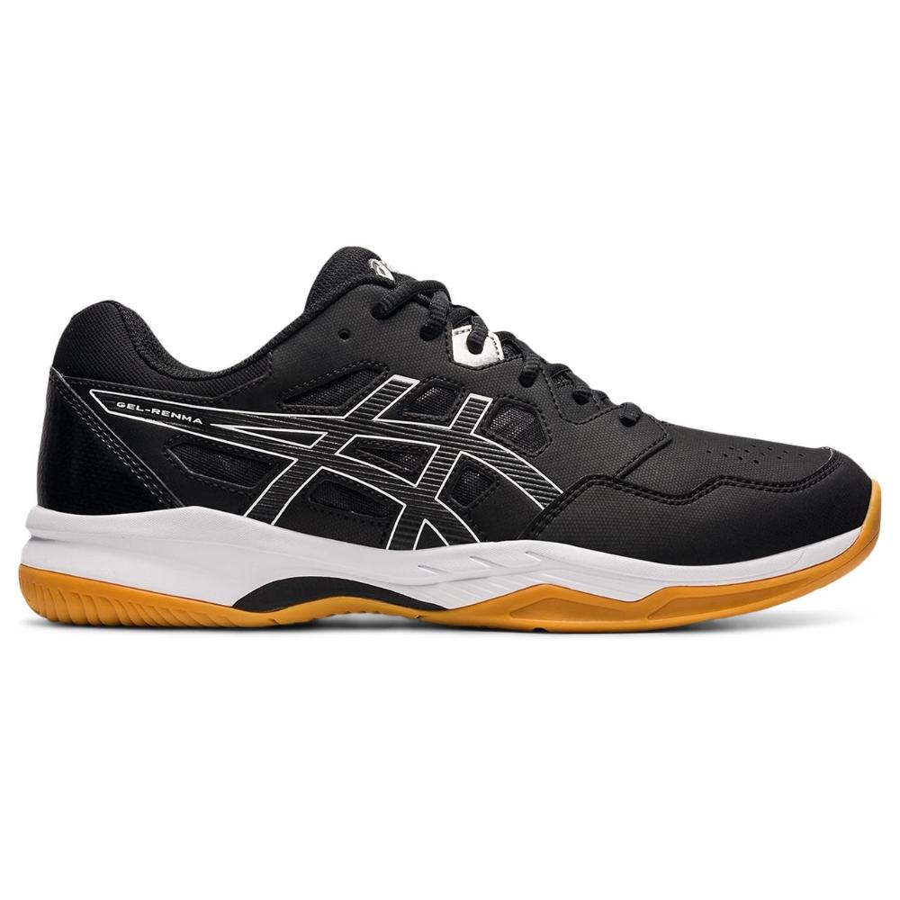 ASICS Gel Renma Men's Indoor Court Shoes - Black/White - Volleyball & Badminton Non-Marking Sneakers for Gym & Sports Performance