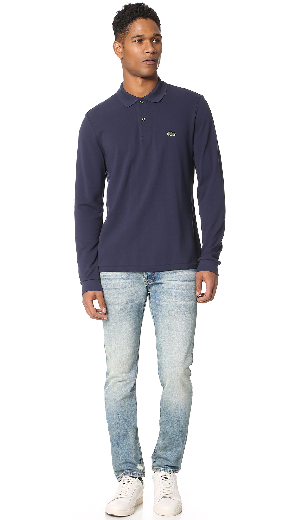 Lacoste Men's Classic Long Sleeve Pique Polo Shirt - Slim Fit Cotton Casual Shirt for Golf, Work & Everyday Wear | Breathable & Comfortable