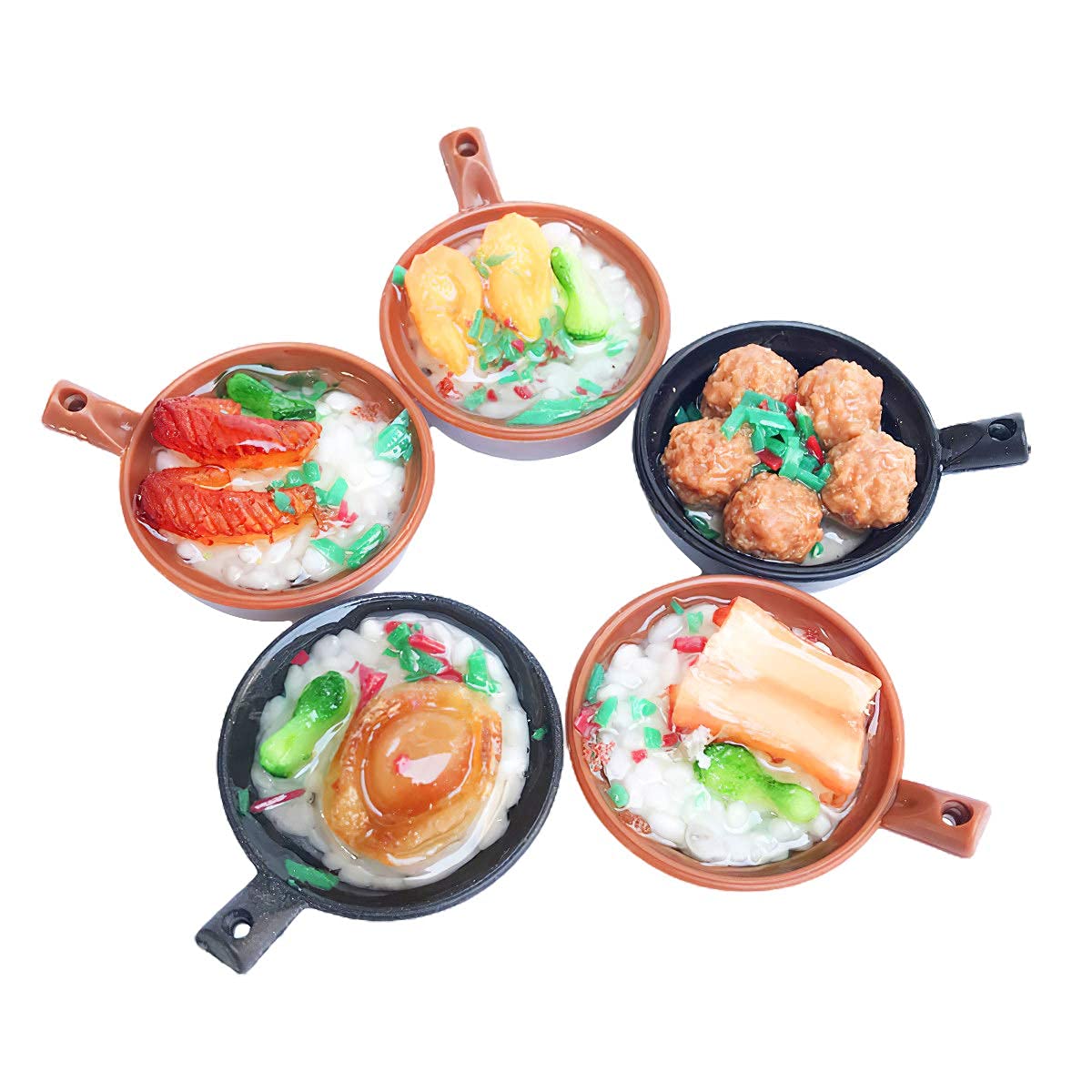 1:12 Scale Miniature Dollhouse Kitchen Accessories Set - 5 Dishes, Food & Beverage Bottles for Realistic Dollhouse Decor, DIY Projects & Collectibles | Perfect for Dollhouse Kitchens, Table Settings & Miniature Displays