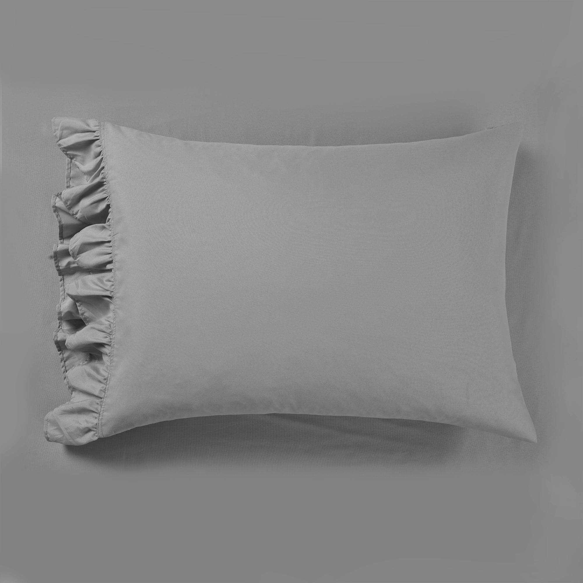 Reyna Ruffle Sheet Set - Queen Size 4-Piece Bedding Set with Floral Lace Trim, Soft Breathable Cotton for Girls & Women - Perfect for Bedroom Decor, Guest Room, and Luxury Hotel Style