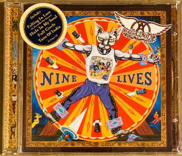 Aerosmith Nine Lives CD Album - Classic Rock Music for Home, Car & Party Playback
