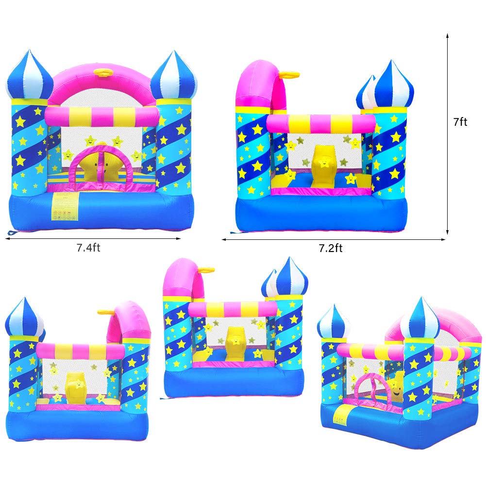Best Inflatable Bouncer for Kids - Outdoor Bounce House with Air Blower for Birthday Parties, Backyard Play, and Summer Fun