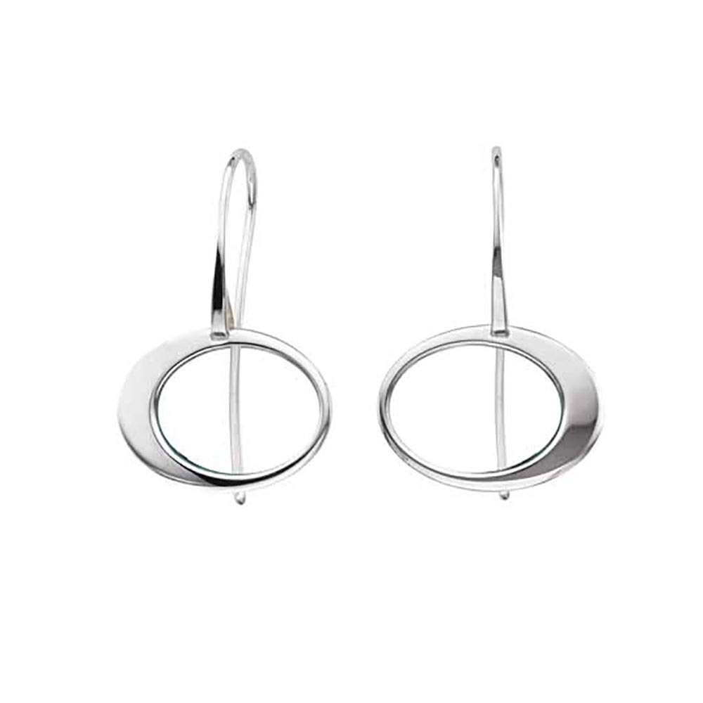 Ed Levin Jewelry Paper Moon Earrings - Handcrafted Sterling Silver Dangle Earrings for Women | Perfect for Weddings, Parties & Special Occasions