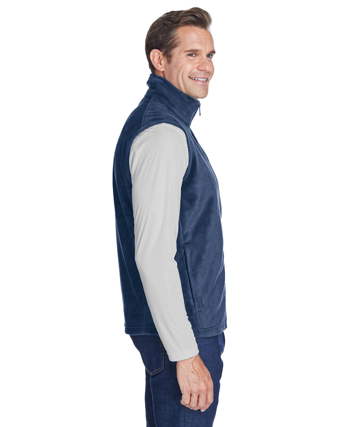 Columbia Steens Mountain Vest for Men - Lightweight Insulated Puffer Vest, Collegiate Navy - Perfect for Hiking, Camping & Outdoor Adventures