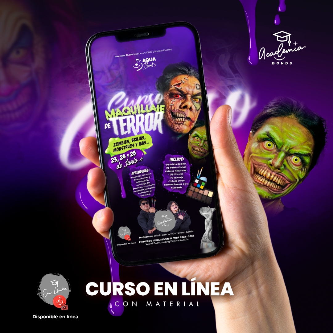 Online Horror Makeup Course: Zombies, Monsters & More - June 23-25 | SFX Makeup Tutorials for Halloween, Cosplay & Film
