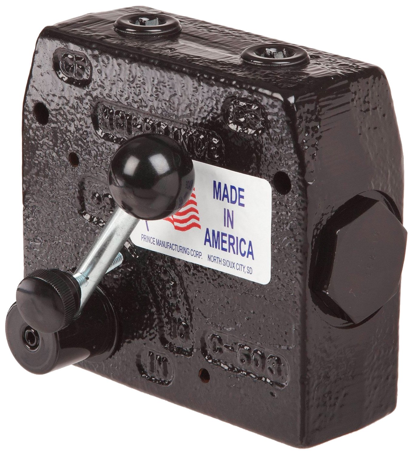 Prince RD-175-30 Adjustable Flow Control Valve - 3000 psi Cast Iron Pressure Relief Valve, 0-30 GPM, 3/4