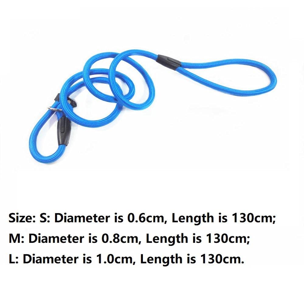 Durable Nylon Adjustable Dog Leash - Blue Pet Training Lead with Comfortable Handle for Small Medium Large Dogs | Perfect for Walking, Running, Hiking & Outdoor Adventures