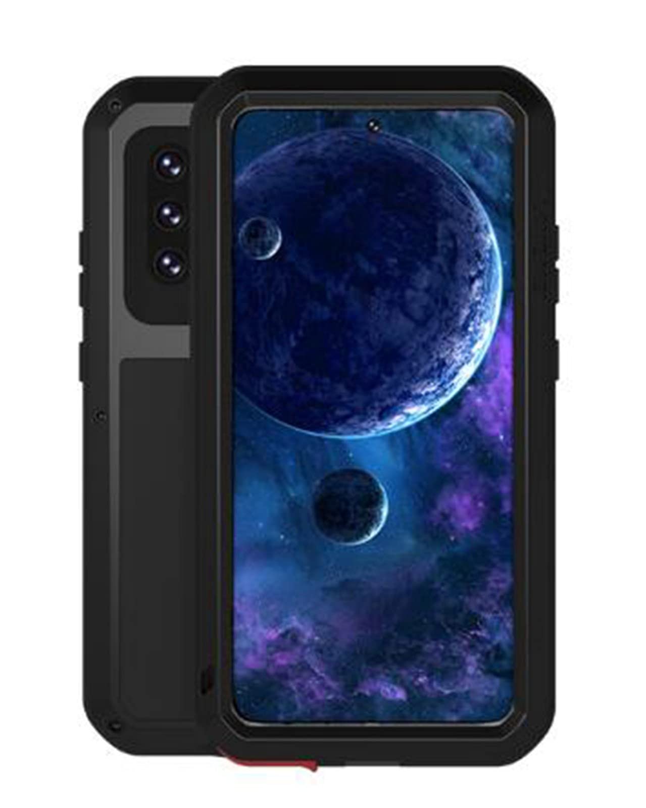 **Shockproof & Waterproof Phone Case for Samsung Galaxy A52 - Heavy Duty Metal Armor Protection, Dirt Proof (Black) | Perfect for Outdoor Adventures, Sports & Travel**