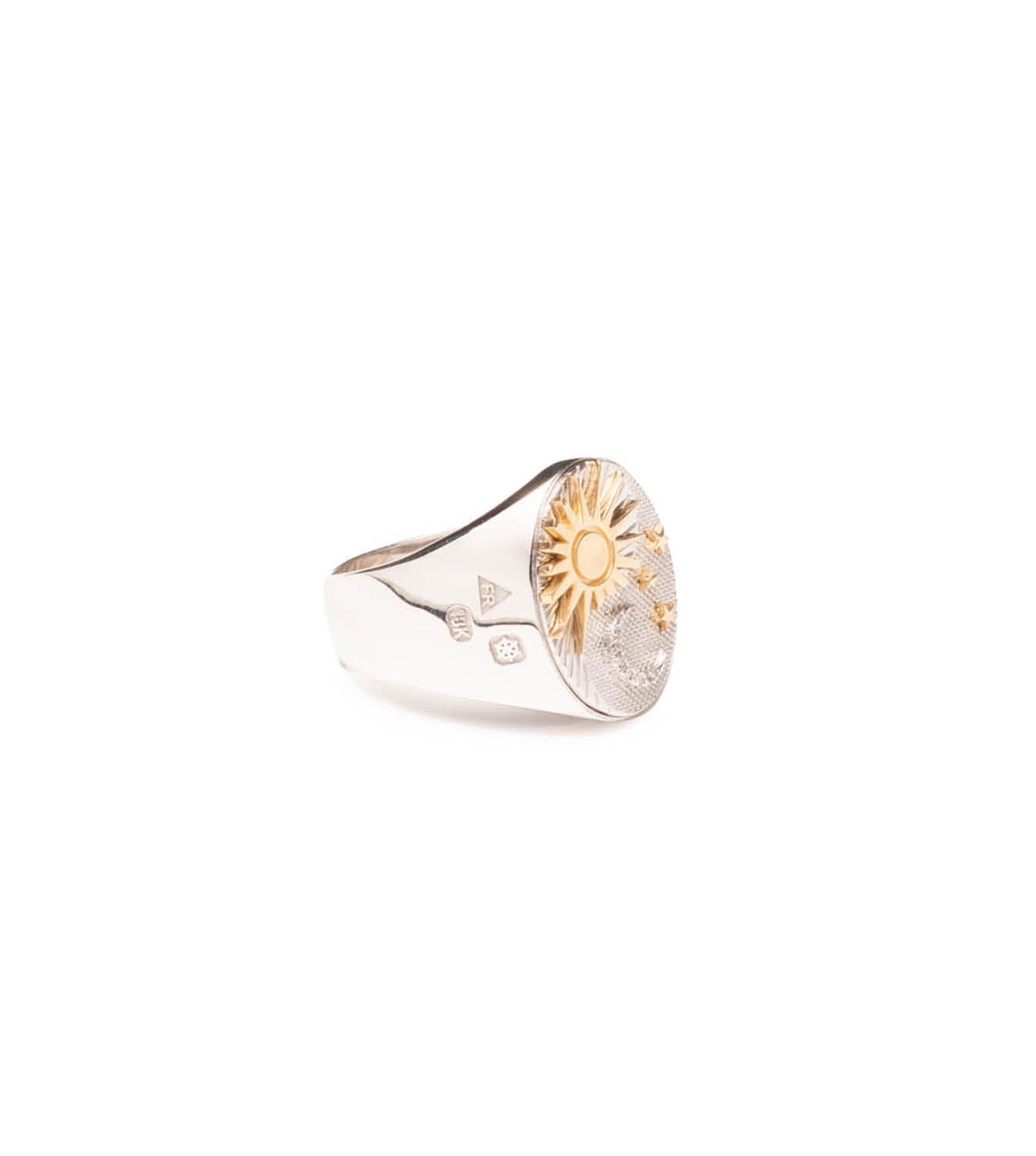 Big Daddy Signet Ring in White Gold - Men's Luxury Signet Ring for Formal Events, Weddings & Gifting | Premium 925 Sterling Silver Jewelry with Elegant Design