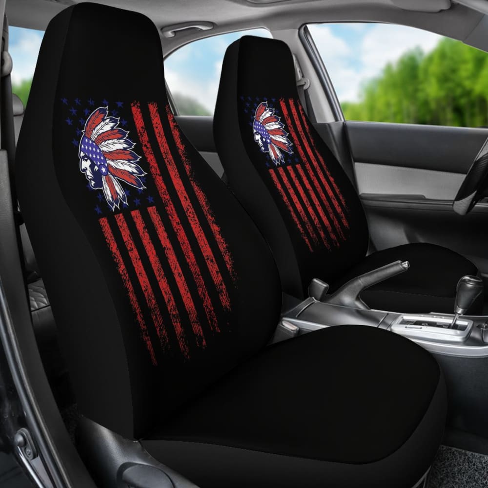 Premium Native American Flag Car Seat Covers - Durable & Stylish for Trucks, SUVs & Cars - Perfect for Road Trips, Daily Commutes & Cultural Pride Display