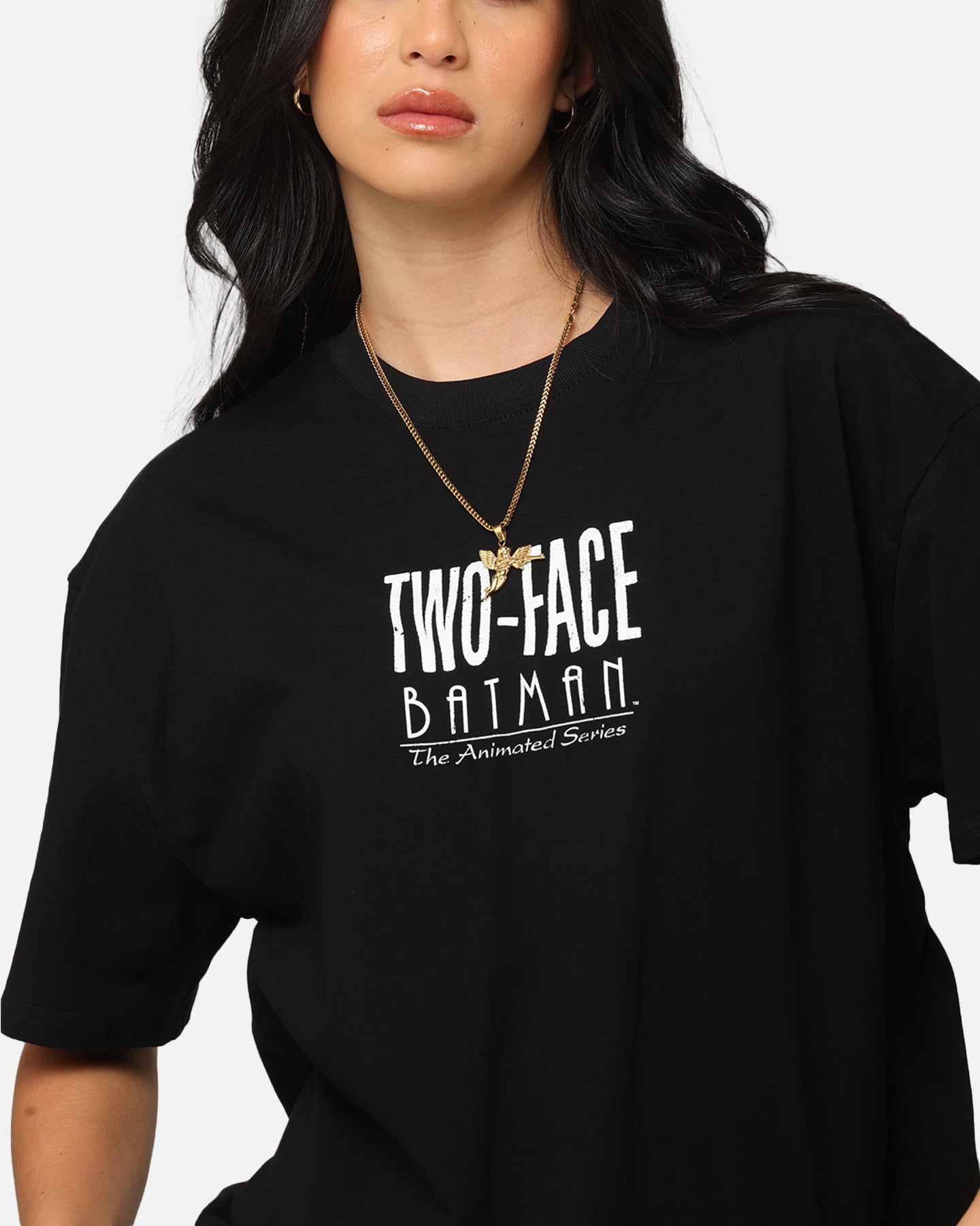 American Thrift X DC Comics Batman Two-Face Graphic T-Shirt - Black Cotton Tee for Men - Perfect for Cosplay, Comic Con & Superhero Fans