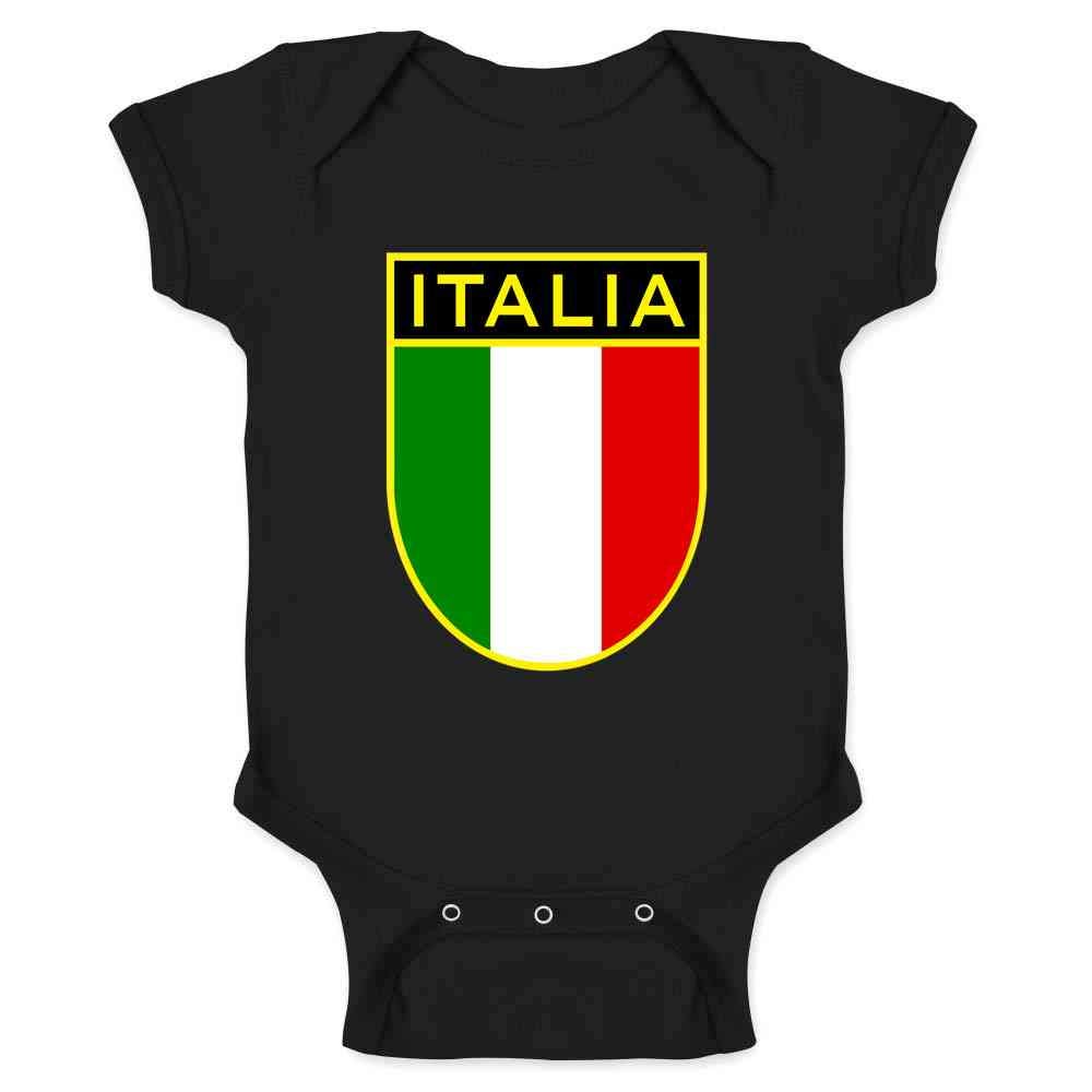 Pop Threads Italy Soccer National Team Retro Crest Baby Toddler Kids T-Shirt for Boys & Girls - Perfect for Game Day, Birthday Gifts & Family Outfits