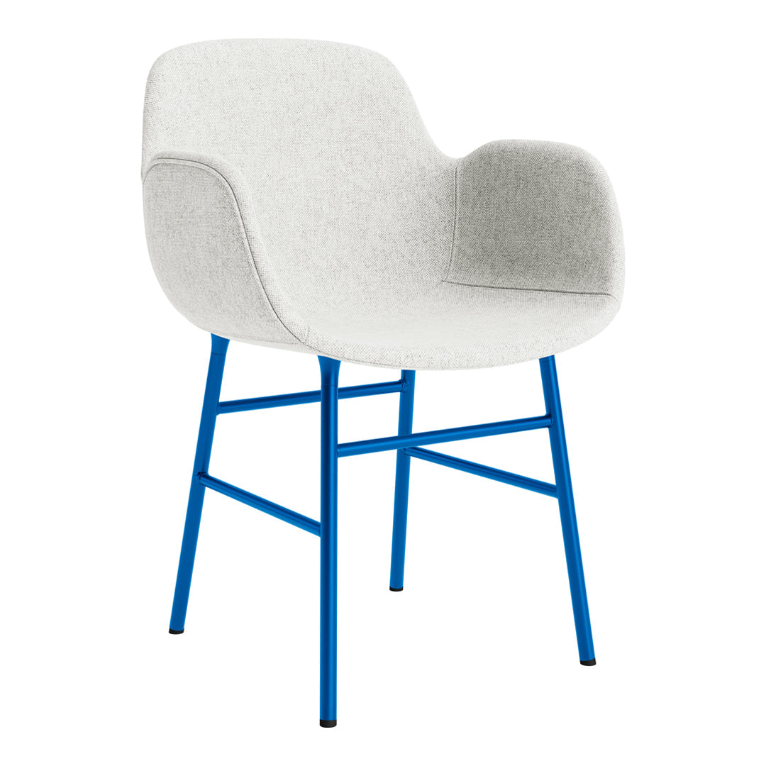 Modern Form Armchair with Sturdy Metal Legs & Premium Upholstery - Perfect for Living Room, Office or Reading Nook