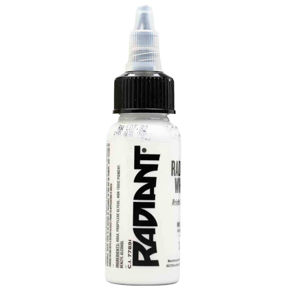 Radiant White & Radiant Ink - 1 oz Bottle for DIY Crafts, Soap Making & Candle Coloring | Premium Cosmetic Grade Pigment