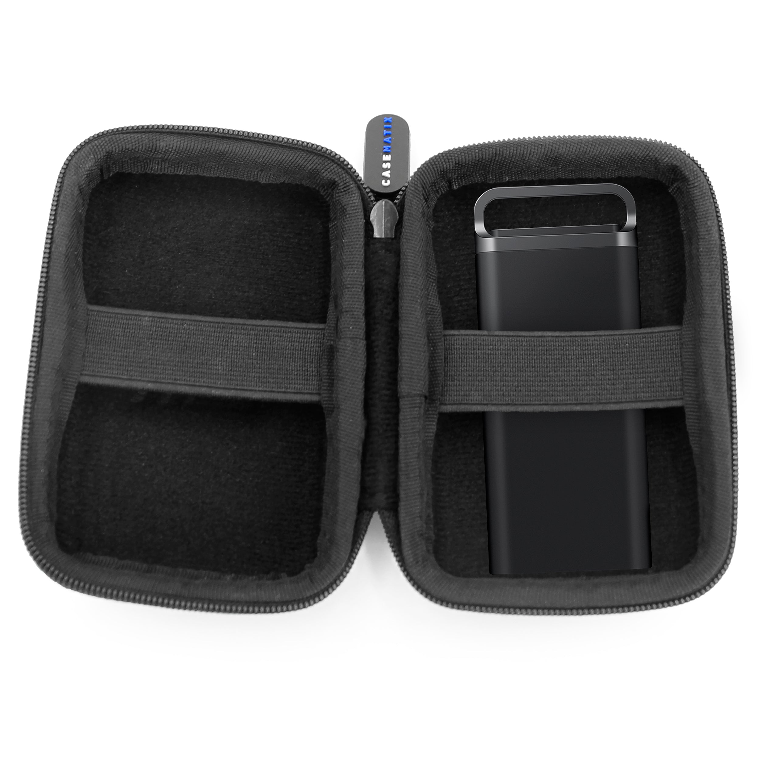 CASEMATIX Portable SSD Hard Drive Case - Compatible with Samsung T5/T7 EVO External SSD - Protective Cover for Gaming, Photography & Content Creation - Travel Storage Solution for Digital Nomads